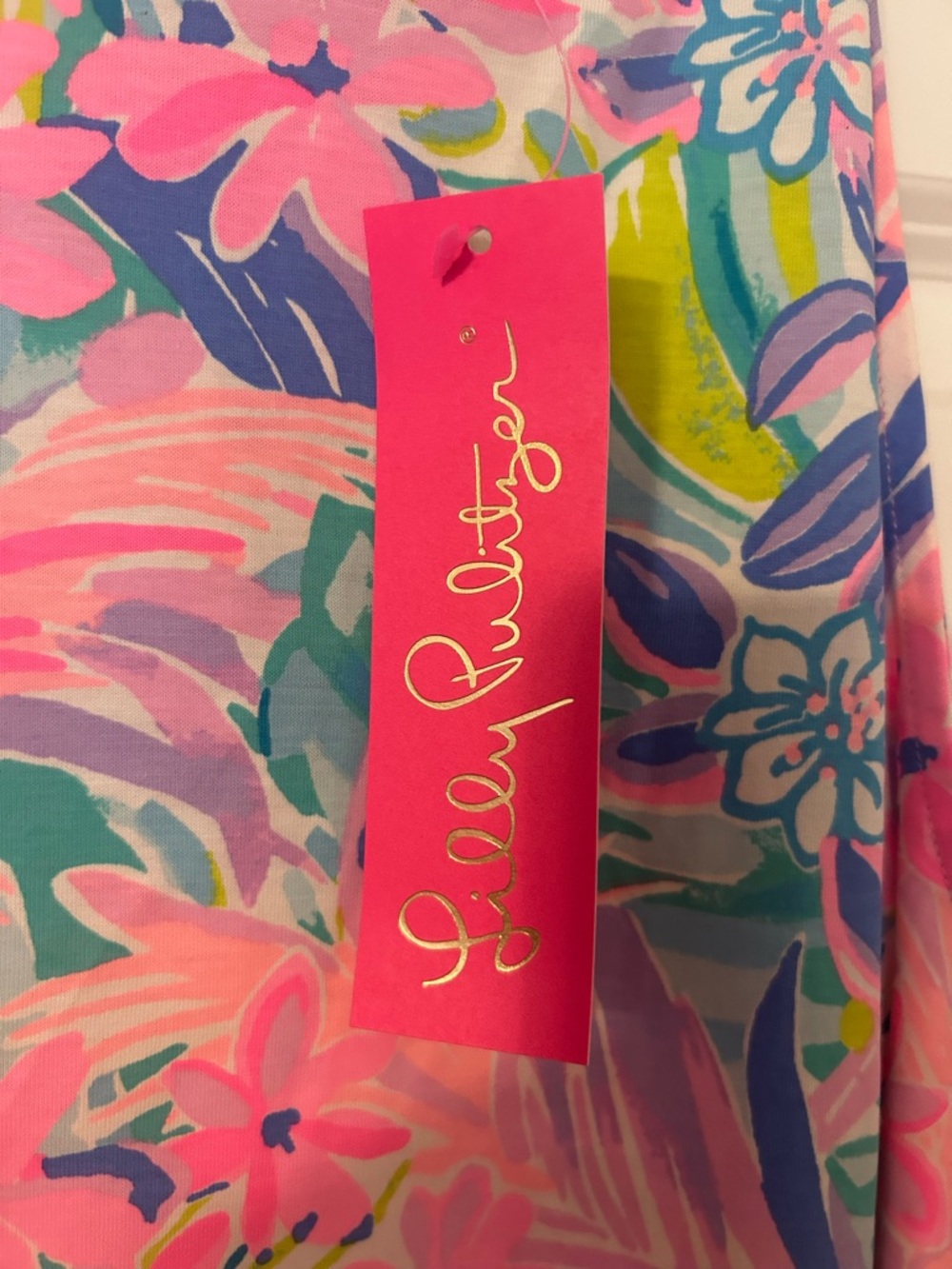 Lilly Pulitzer Pink Floral Tropical Shift Dress NWT - Picture 3 of 6
